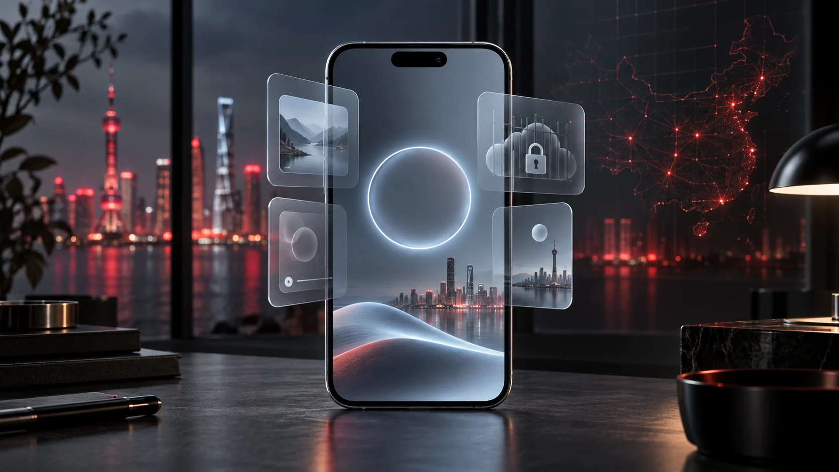 国行 iPhone 升级 iOS 27 后显示 Liquid Glass 界面，而代表 Siri AI 的中心光环仍处于锁定状态